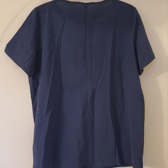 Navy 100% Cotton Shirt - Picture 3 of 4
